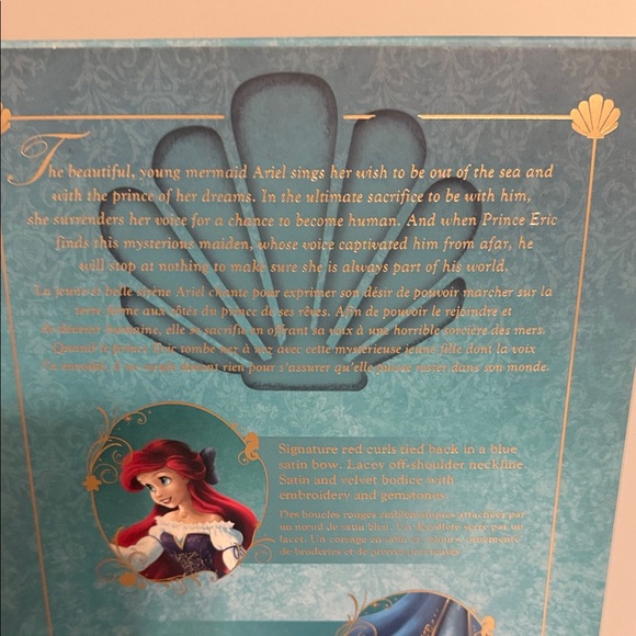 Disney Fairytale Collection Ariel and Eric in Blue and White - Picture 3 of 8